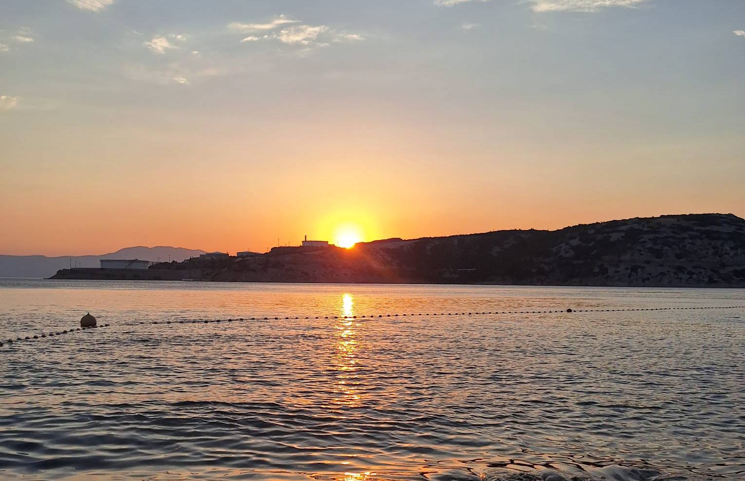 Sunset over the Adriatic near Kraljevica